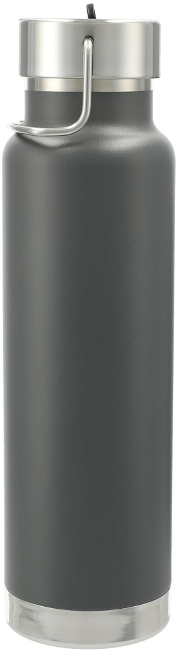 Am image of a Custom Thor Copper Vacuum Insulated Bottle 25oz Straw Lid in Gray!