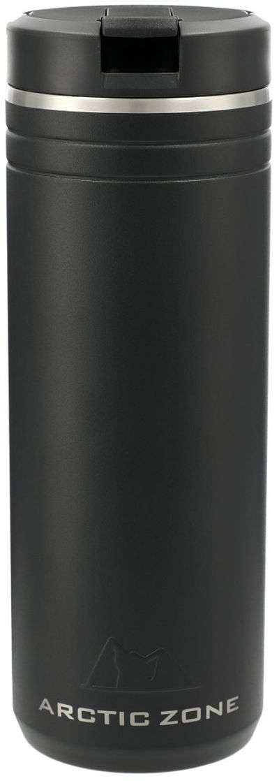 Am image of a Custom Arctic Zone® Titan Thermal HP® Straw Tumbler 24oz in Black!