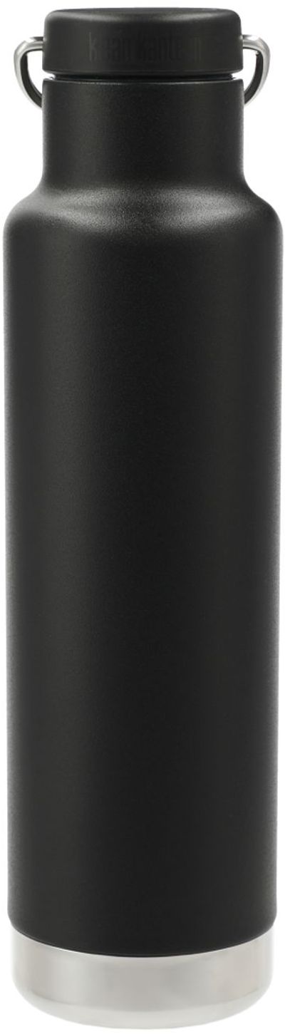 Am image of a Custom Klean Kanteen Eco Insulated Classic 20oz Loop Cap in Black!