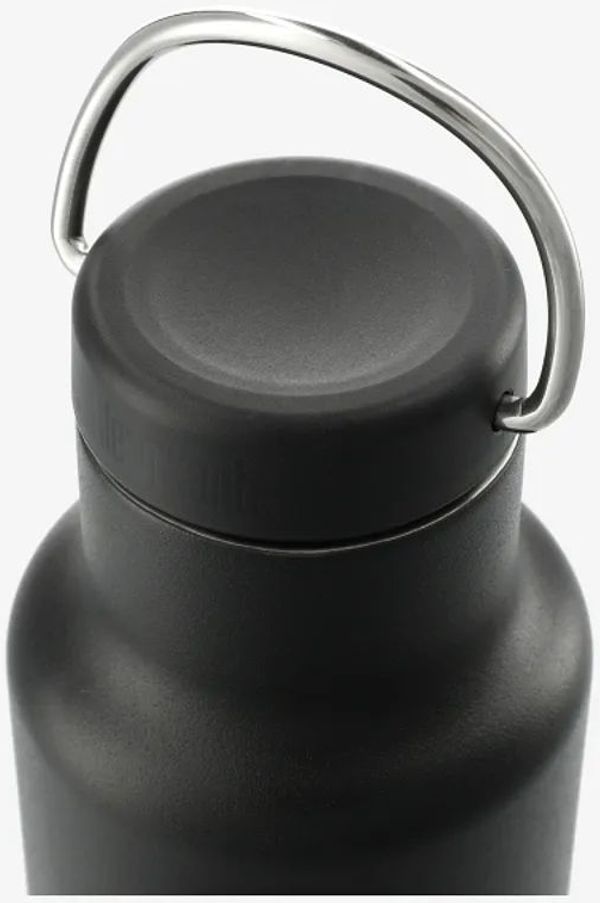 Am image of a Custom Klean Kanteen Eco Insulated Classic 20oz Loop Cap in Black!