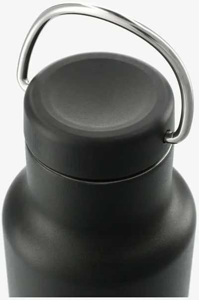 Am image of a Custom Klean Kanteen Eco Insulated Classic 20oz Loop Cap in Black!