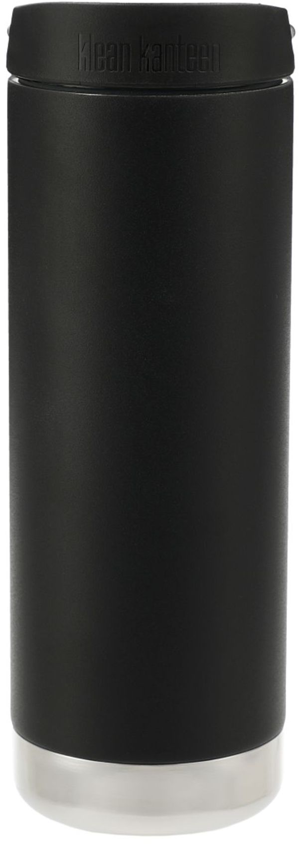 Am image of a Custom Klean Kanteen Eco TKWide 16oz Café Cap in Black!