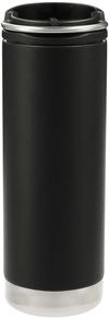 Am image of a Custom Klean Kanteen Eco TKWide 16oz Café Cap in Black!