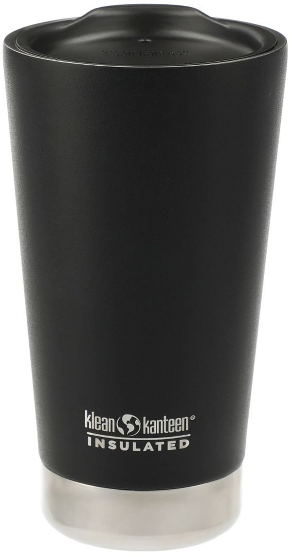 Am image of a Custom Klean Kanteen Eco Insulated Tumbler 16oz in Black!