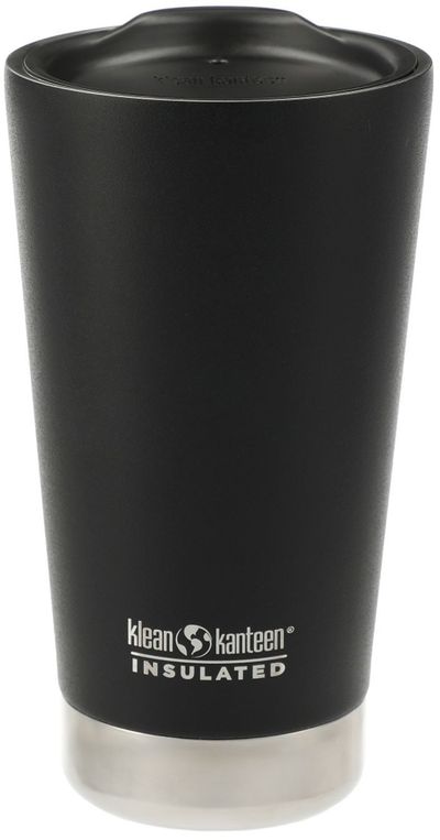 Am image of a Custom Klean Kanteen Eco Insulated Tumbler 16oz in Black!