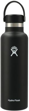 Am image of a Custom Hydro Flask® Standard Mouth With Flex Cap 21oz in Black!