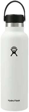 Am image of a Custom Hydro Flask® Standard Mouth With Flex Cap 21oz in White!