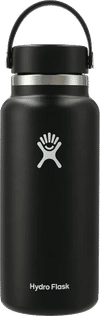 Am image of a Custom Hydro Flask Wide Mouth With Flex Cap 32oz in Black!