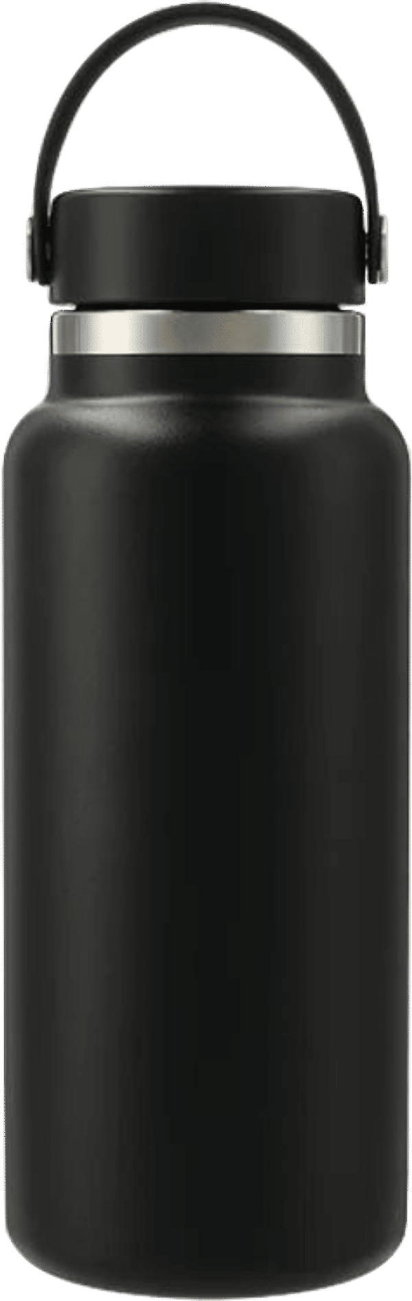 Am image of a Custom Hydro Flask Wide Mouth With Flex Cap 32oz in Black!
