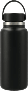 Am image of a Custom Hydro Flask Wide Mouth With Flex Cap 32oz in Black!