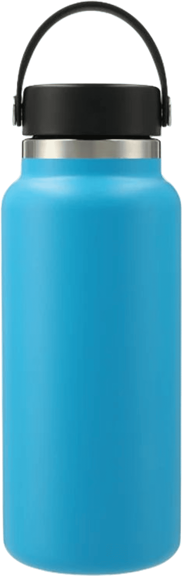 Am image of a Custom Hydro Flask Wide Mouth With Flex Cap 32oz in Pacific Blue!