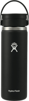 Am image of a Custom Hydro Flask® Wide Mouth With Flex Sip Lid™ 20oz in Black!