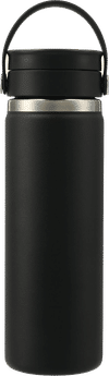 Am image of a Custom Hydro Flask® Wide Mouth With Flex Sip Lid™ 20oz in Black!
