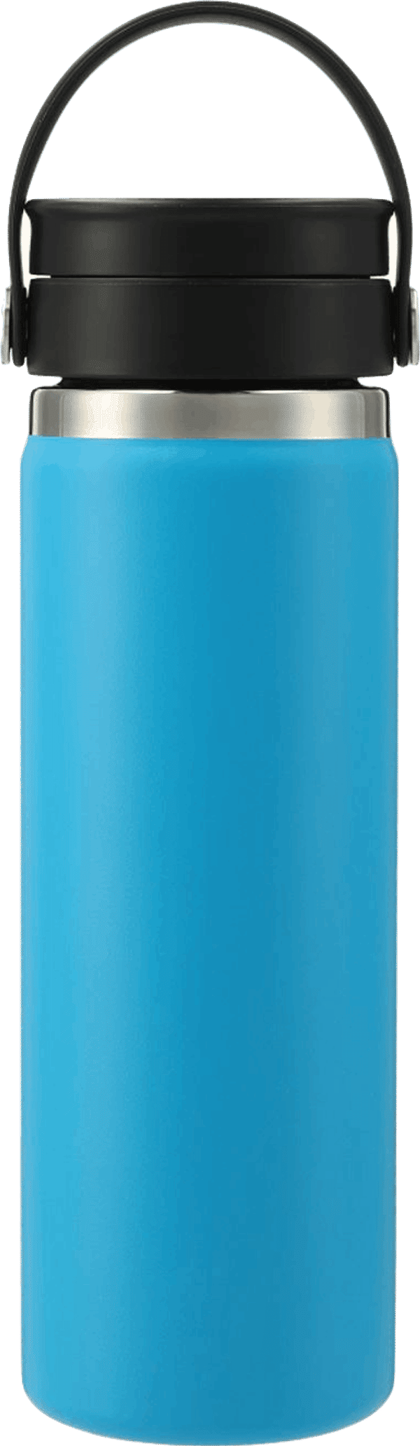 Am image of a Custom Hydro Flask® Wide Mouth With Flex Sip Lid™ 20oz in Pacific Blue!