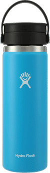 Am image of a Custom Hydro Flask® Wide Mouth With Flex Sip Lid™ 20oz in Pacific Blue!