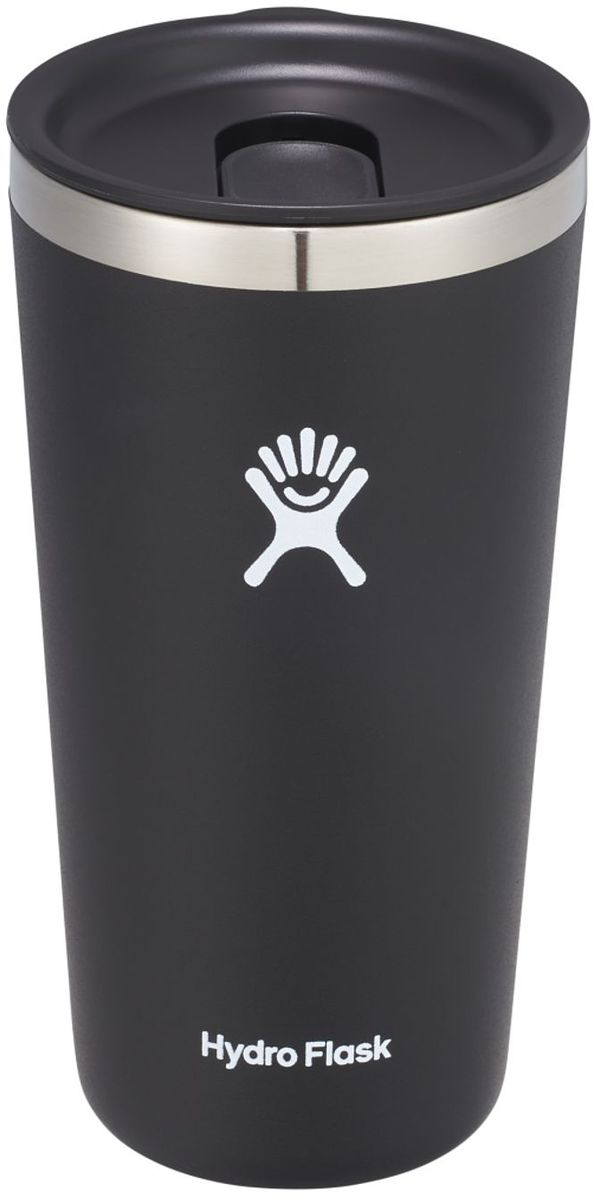 Am image of a Custom Hydro Flask® All Around™ Tumbler 20oz in Black!