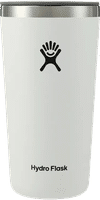 Am image of a Custom Hydro Flask® All Around™ Tumbler 20oz in white!