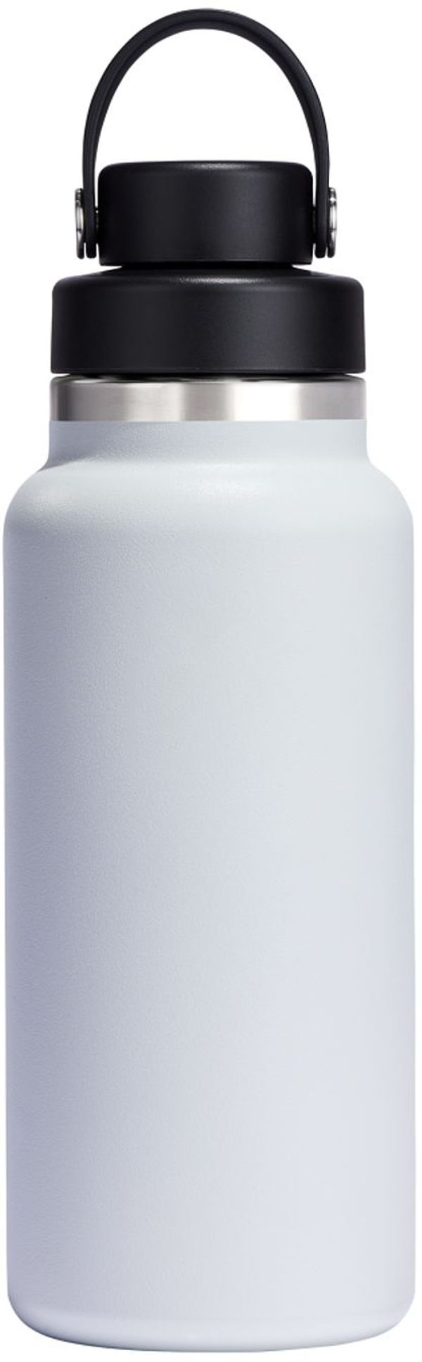 Am image of a Custom Hydro Flask® Wide Mouth 32oz Bottle with Flex Chug Cap in White!