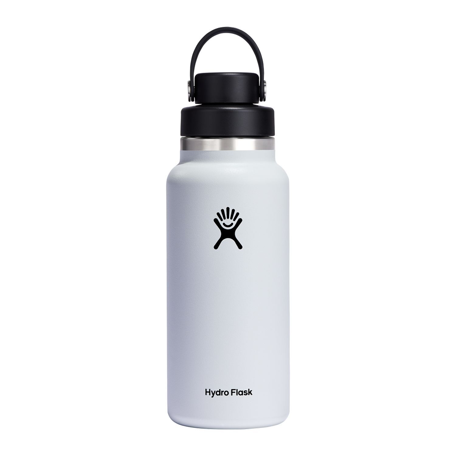 Hydro Flask® Wide Mouth 32oz Bottle with Flex Chug Cap in White