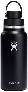 Am image of a Custom Hydro Flask® Wide Mouth 32oz Bottle with Flex Chug Cap in Black!