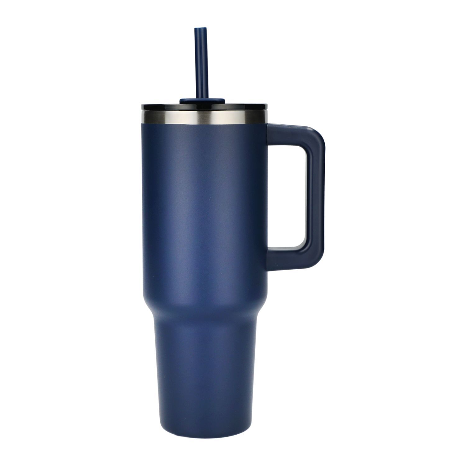 Pinnacle 40 oz Vacuum Insulated Eco Friendly Travel Tumbler With Straw in Navy
