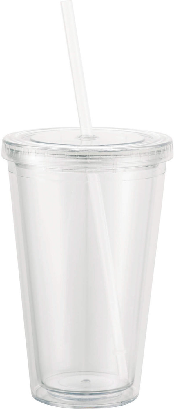 Am image of a Custom Sedici Tumbler 16oz in Clear!