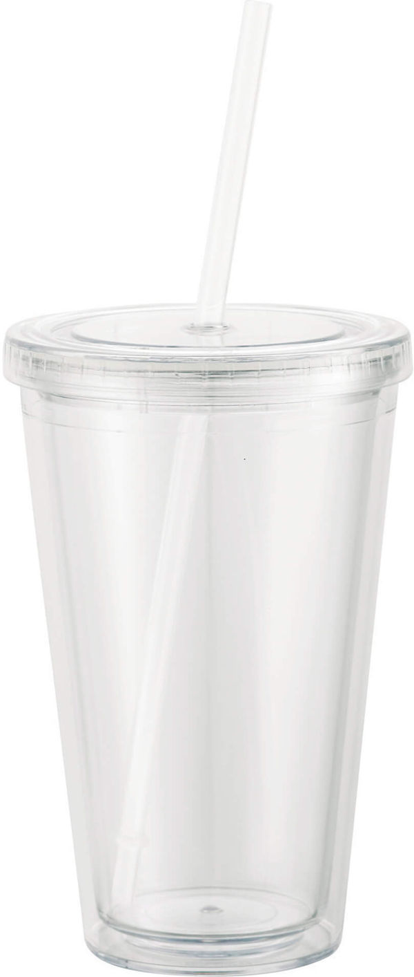 Am image of a Custom Sedici Tumbler 16oz in Clear!