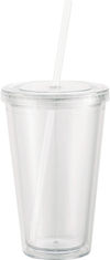 Am image of a Custom Sedici Tumbler 16oz in Clear!