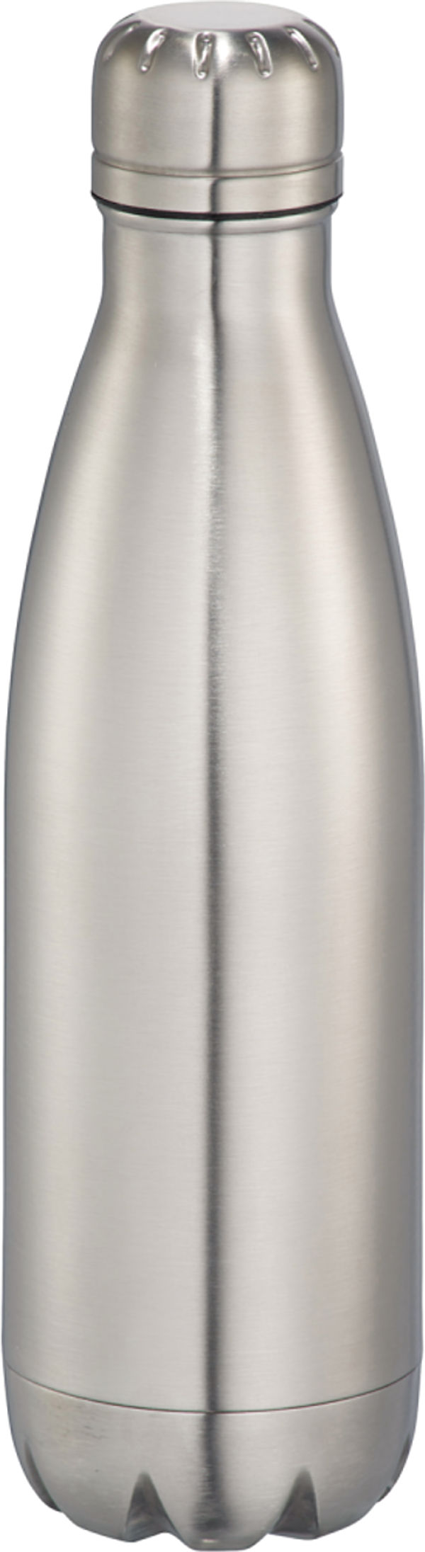 Am image of a Custom Copper Vacuum Insulated Bottle 17oz in Silver!