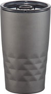 Am image of a Custom Copper Vacuum Insulated K Mini Tumbler 14oz in Charcoal!