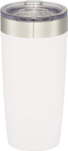 Am image of a Custom Arctic Zone Titan Thermal HP Copper Tumbler 20oz in White!