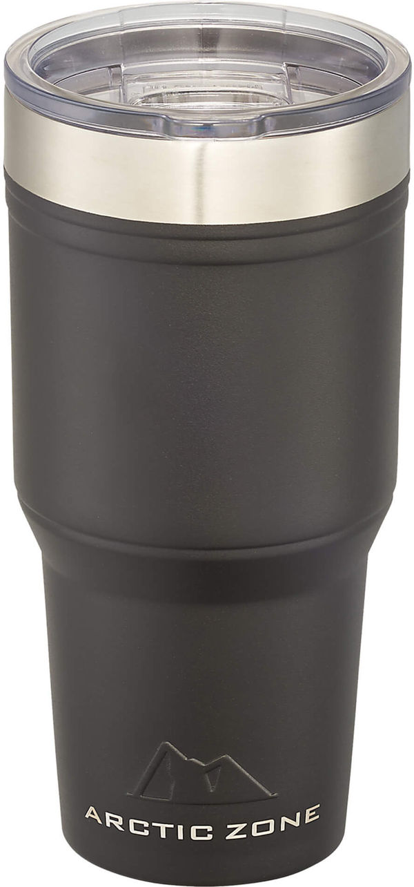 Am image of a Custom Arctic Zone Titan Thermal HP Copper Tumbler 30oz in Black!