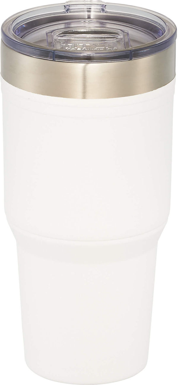 Am image of a Custom Arctic Zone Titan Thermal HP Copper Tumbler 30oz in White!