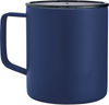 Am image of a Custom Rover Copper Vacuum Insulated Camp Mug 14oz in Navy!