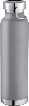 Am image of a Custom Thor Copper Vacuum Insulated Bottle 22oz in Grey!