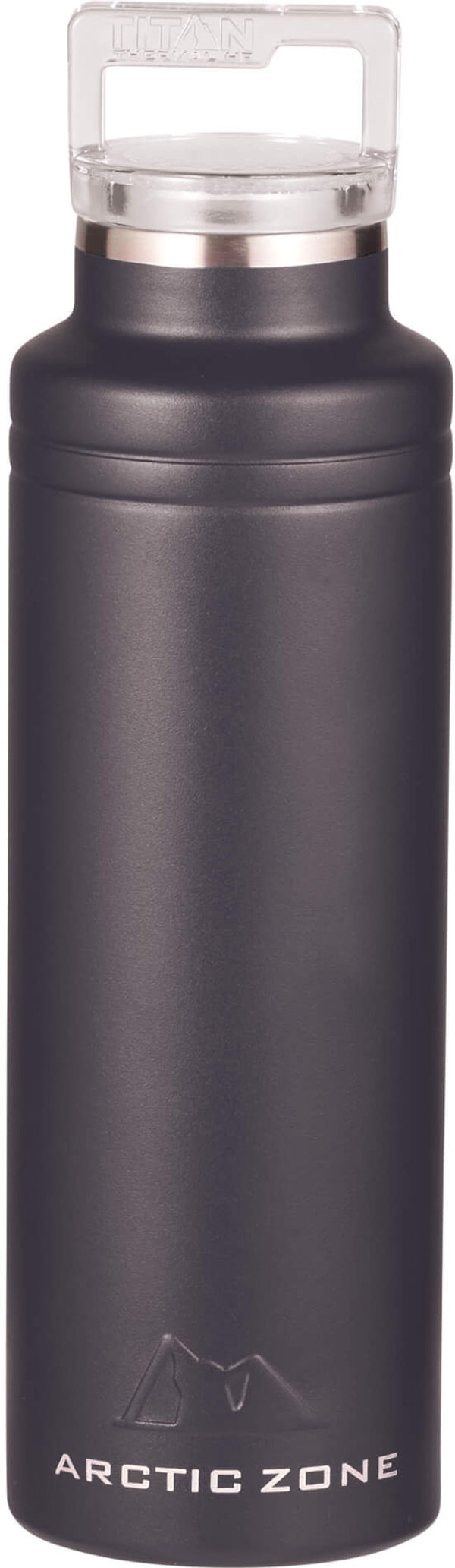 Am image of a Custom Arctic Zone Titan Thermal HP Copper Bottle 20oz in Black!