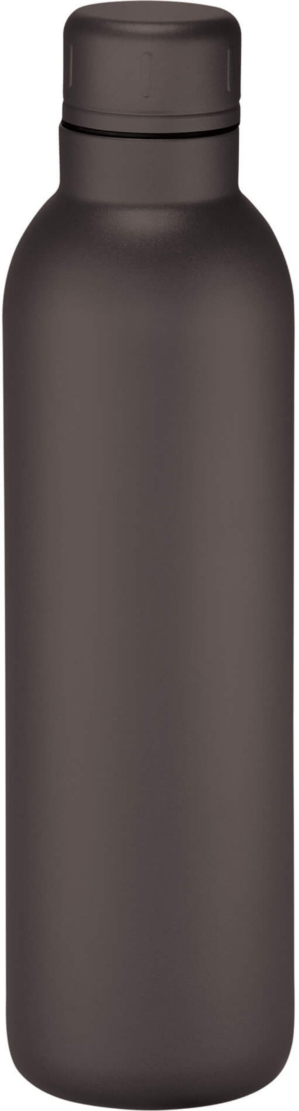 Am image of a Custom Thor Copper Vacuum Insulated Bottle 17oz in Black!