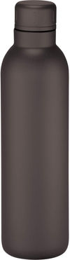 Am image of a Custom Thor Copper Vacuum Insulated Bottle 17oz in Black!