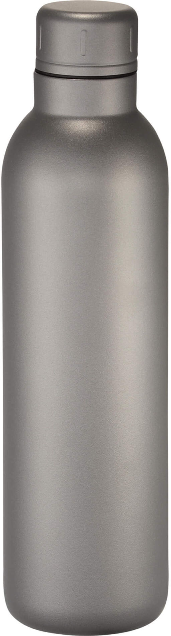 Am image of a Custom Thor Copper Vacuum Insulated Bottle 17oz in Grey!