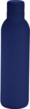 Am image of a Custom Thor Copper Vacuum Insulated Bottle 17oz in Navy!