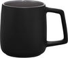 Am image of a Custom Sienna Ceramic Mug 14oz in Black!