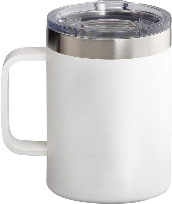 Am image of a Custom Arctic Zone Titan Thermal HP Copper Mug 14oz in White!