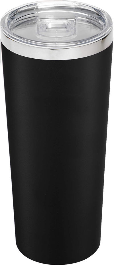 Am image of a Custom Thor Copper Vacuum Insulated Tumbler 22oz in Black!