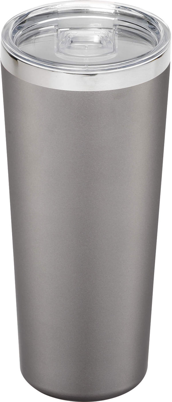 Am image of a Custom Thor Copper Vacuum Insulated Tumbler 22oz in Grey!