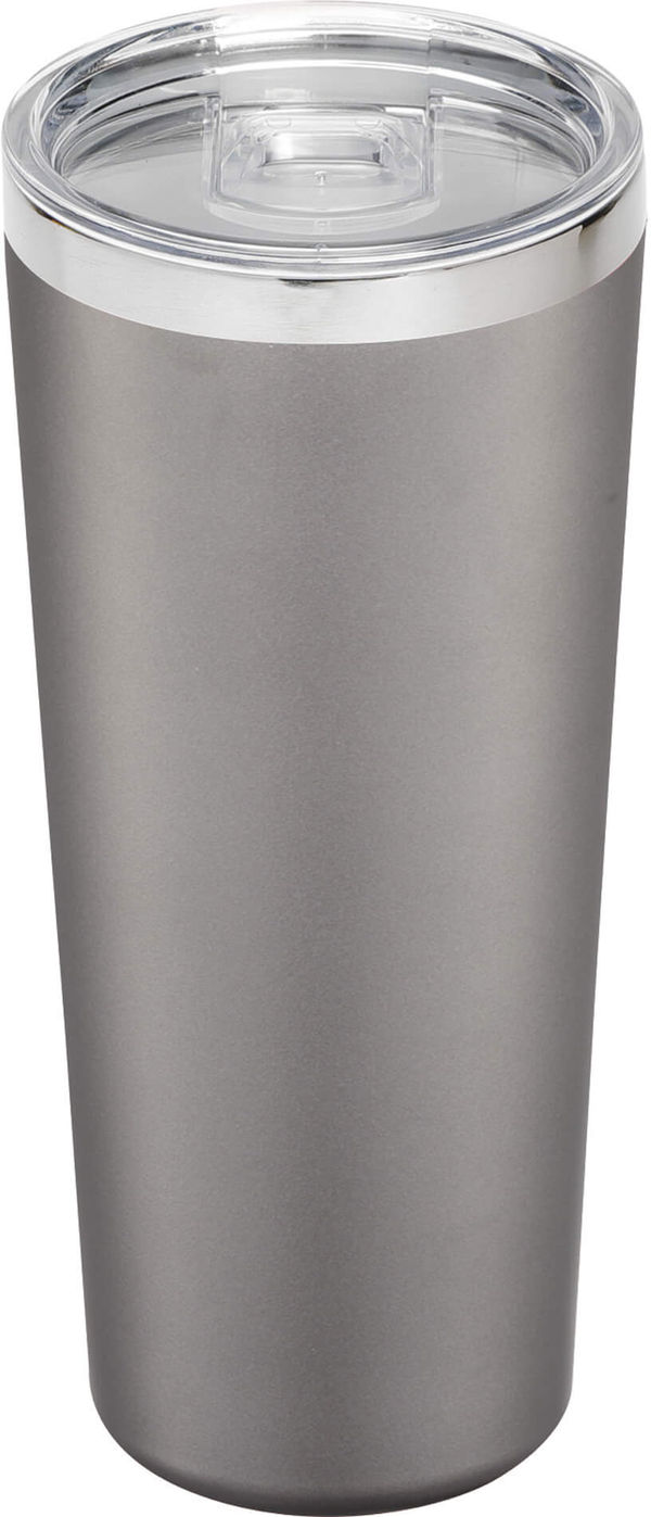 Am image of a Custom Thor Copper Vacuum Insulated Tumbler 22oz in Grey!