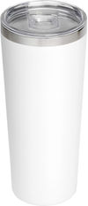 Am image of a Custom Thor Copper Vacuum Insulated Tumbler 22oz in White!
