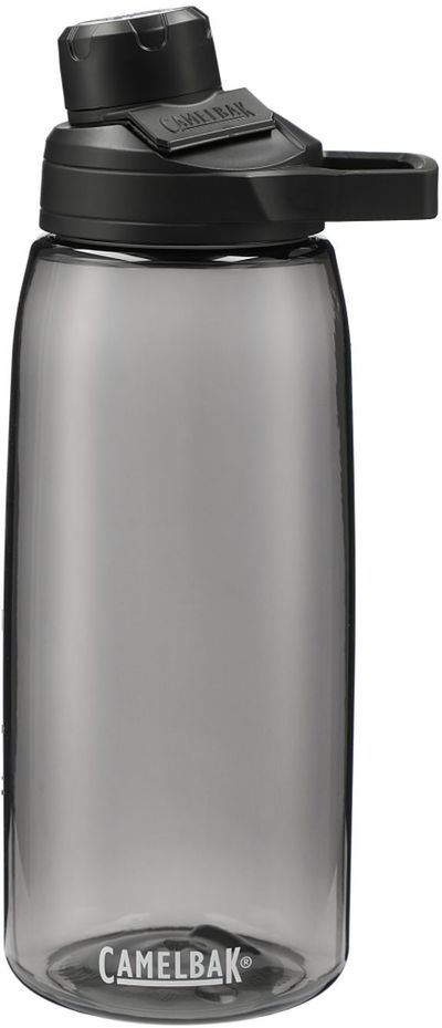 Am image of a Custom CamelBak Chute® Mag 32oz Bottle Tritan™ Renew in Charcoal!