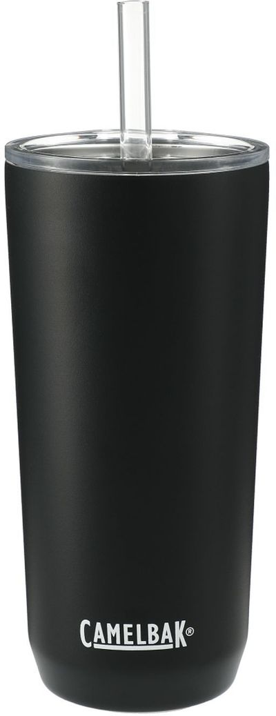 Am image of a Custom CamelBak Straw Tumbler 20oz in Black!
