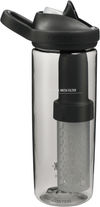 Am image of a Custom CamelBak Eddy 20oz with Tritan™ Renew LifeStraw in Charcoal!