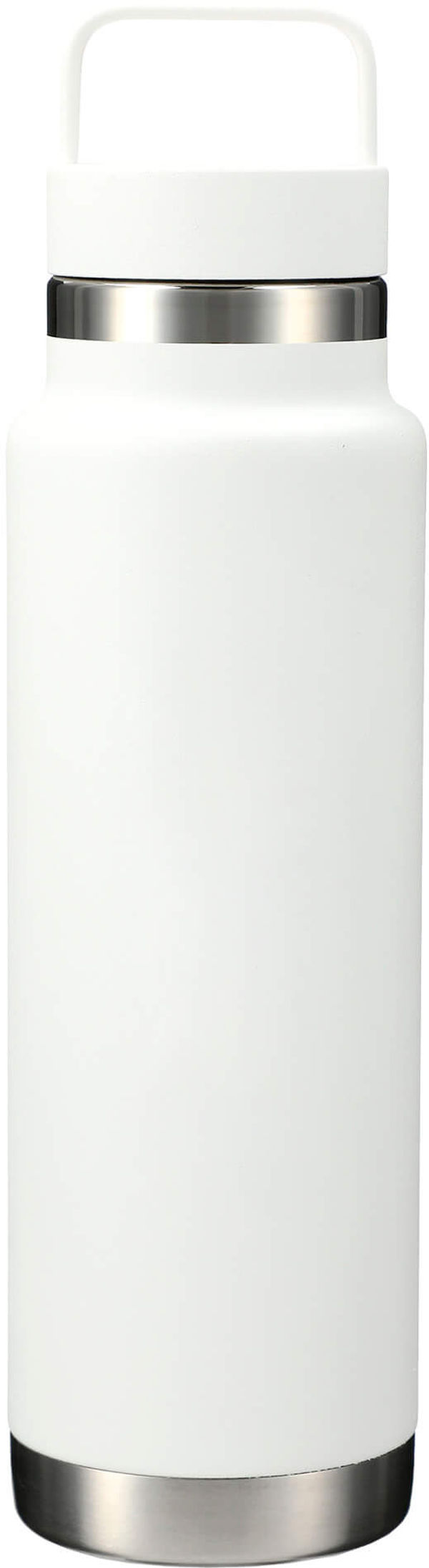 Am image of a Custom Colton Copper Vacuum Insulated Bottle 20oz in White!